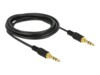 Delock Audiokabel 3m Sort