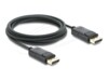Delock DisplayPort kabel 1m Sort