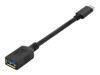 ASSMANN USB Type-C kabel 15cm Sort