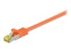 goobay CAT 7 SFTP, PiMF 50cm Patchkabel Orange