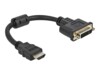 Delock Videoadapter 20cm Sort