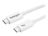 StarTech.com 3.3ft (1m) Thunderbolt 3 Cable, 20Gbps, 100W PD, 4K Video, Thunderbolt-Certified, Compatible w/ TB4/USB 3.2/DisplayPort Thunderbolt kabel 1m Hvid