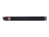 EnerGenie EG-PDU-10C132C19 Strømfordelingsenhed Rackversion Sort