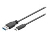 goobay USB Type-C kabel 1m Sort