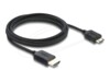Delock HDMI-kabel 2m Sort
