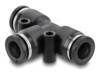 Delock Pneumatic connector 8 mm with two mounting holes T-shape
