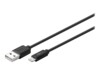 goobay Lightning-kabel 2m Sort