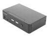 StarTech.com 2 Port HDMI KVM , Single Monitor 4K 60Hz Ultra HD HDR, Desktop HDMI 2.0 KVM 2 Port USB 3.0 Hub (5Gbps) & 4x USB 2.0 HID Ports, Audio, Hotkey ing, TAA - KVM ing (SV231HU34K6) KVM / audio-switch Desktop Monterbar på stativ