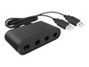 Alowwed----Steelplay GameCube Controller Adapter -neliporttinen adapteri, Switch