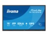iiyama ProLite TE7512MIS-B4AG 75' Digital skiltning/interaktiv kommunikation 3840 x 2160
