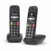 Gigaset E290 Duo Trådløs telefon Ingen nummervisning Sort