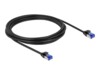 DeLOCK CAT 6a S/FTP 2m Netværkskabel Sort
