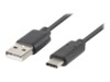 Lanberg USB Type-C kabel 1.8m Sort