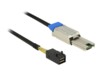 DeLOCK Serial Attached SCSI (SAS) internt til eksternt kabel Sort 1m