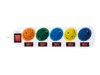 LogiLink Multicolor Stikdåse 5-stik 16A Blå Grøn Orange Rød Hvid Gul 1.5m