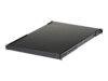 StarTech.com 1U Adjustable Server Rack Mount Shelf - 175lbs - 19.5 to 38in Deep Universal Tray for 19' AV, Data & Network Equipment Rack (ADJSHELFHD) Rackhylde Sort