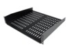 StarTech.com 2U Server Rack Shelf - Universal Vented Cantilever Tray for 19' Network Equipment Rack & Cabinet - Heavy Duty Steel - 50lb - 16' Deep (CABSHELFV) Rackhylde Sort