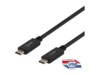 DELTACO USB Type-C kabel 1m Sort