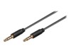 goobay AVK 182-0200 mini Audiokabel 2m Sort
