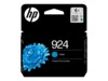 HP 924 Cyan 400 sider Blæk