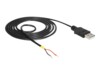 Delock USB-kabel 1.5m Sort