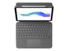 Logitech Folio Touch Tastatur og folio-kasse Ja Kabling Tysk Apple 10.9-inch iPad Air (4. generation, 5. generation)