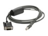 Zebra Serielt kabel 2.13m Sort