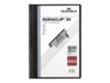 DURABLE DURACLIP 30 Sort med transparent frontdække Klemmefil A4 (210 x 297 mm) Sort med transparent frontdække