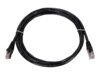 Extralink CAT 5e Foldet uskærmet snoet par (F/UTP) 2m Patchkabel Sort