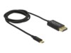 Delock DisplayPort kabel 1m Sort