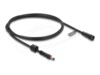Delock Strøm DC jack 5,5 mm x 2,5 mm (male) - Strøm DC jack 5,5 mm x 2,5 mm (female) Sort Forlængerkabel til strøm