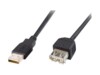 PremiumCord USB 2.0 USB forlængerkabel 5m Sort