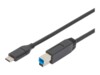 ASSMANN USB Type-C kabel 1.8m Sort