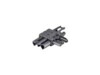 Bachmann Strøm 3-polet (male) - Strøm 3-polet (female) Sort Stikadapter