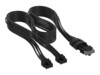 CORSAIR 8 pin PCI Express-strøm (male) - 16-pin PCI Express-strøm (male) Sort Strømkabel