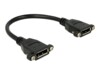Delock DisplayPort-kønsskifter 25cm Sort