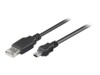 goobay USB-kabel 15cm Sort