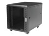 StarTech.com 12U AV Rack Cabinet - Network Rack Glass Door - 19' Computer Cabinet for Server Room or Office (RK1236BKF) Rack Sort