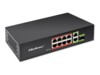 Qoltec 8-porte Gigabit Ethernet PoE