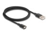 Delock USB-opladerkabel 1m Sort