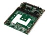 StarTech.com Dual mSATA SSD to 2.5' SATA RAID Adapter Converter - 2x mSATA SSD to 2.5in SATA Adapter RAID and 7mm Open Frame Housing (25SAT22MSAT) Lagringskontrol