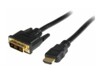 StarTech.com 0.5m HDMI to DVID Cable M/M Videoadapterkabel 50cm Sort