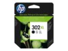 HP 302XL Sort 430 sider Blæk