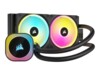 CORSAIR iCUE Link H100I RGB Vandkøler 1-pack Sort 120 mm