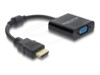 Delock Videoadapterkabel Sort