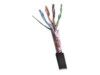 ALANTEC CAT 6e Foldet uskærmet snoet par (F/UTP) 305m Bulkkabel Sort