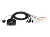 ATEN CS52DP Hybrid KVM / audio / USB switch Desktop