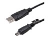 Akyga AK-USB-22 USB-kabel 1m Sort