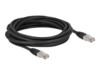 DeLOCK CAT 6a S/FTP 5m Patchkabel Sort