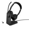 Jabra Evolve2 55 UC Stereo Trådløs Høretelefoner Sort